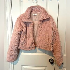 Pink Cropped Jacket